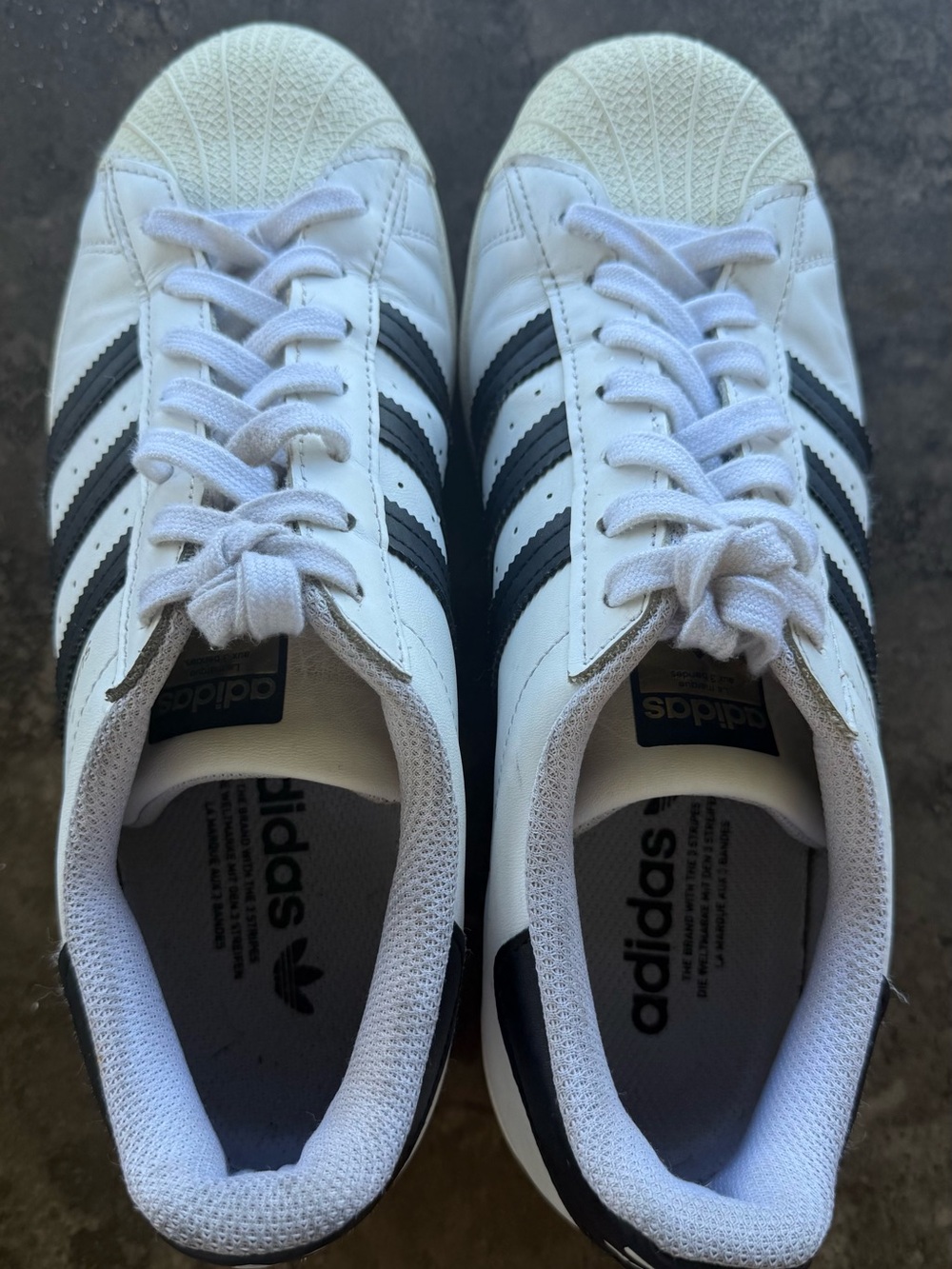 adidas White and Black Men’s Low-Top Sneakers